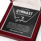 To My Amazing Gymnast Daughter - Soaring Dynamo - Custom Signature Name Necklace
